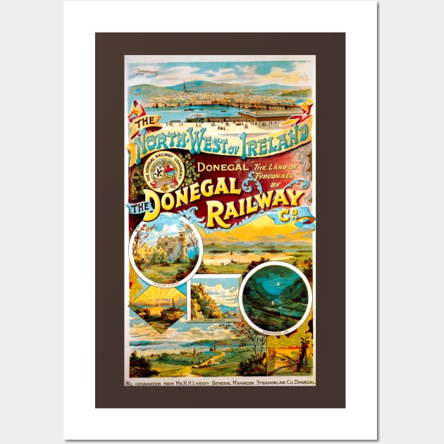 Vintage Travel Poster - Donegal Railway Wall Art by Starbase79